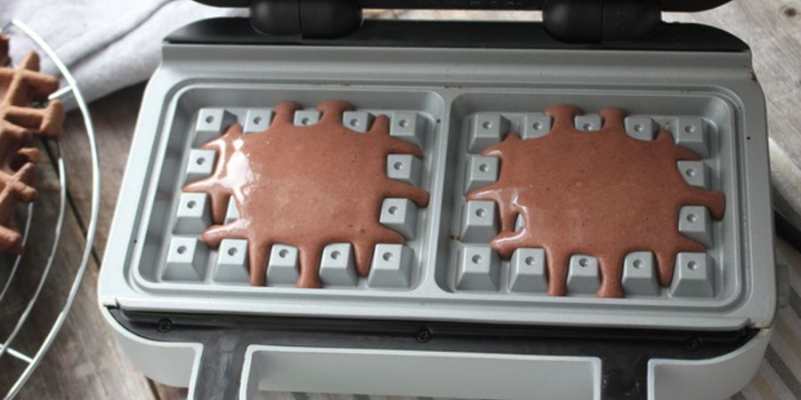 Reteta Vafe Faguri glazurati cu ciocolata la Waffle Maker DuraCeramic Breville by Lauras Sweets