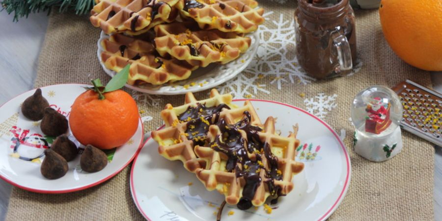 Rețetă vafe cu portocală și miere la Waffle Maker by Lauras Sweets