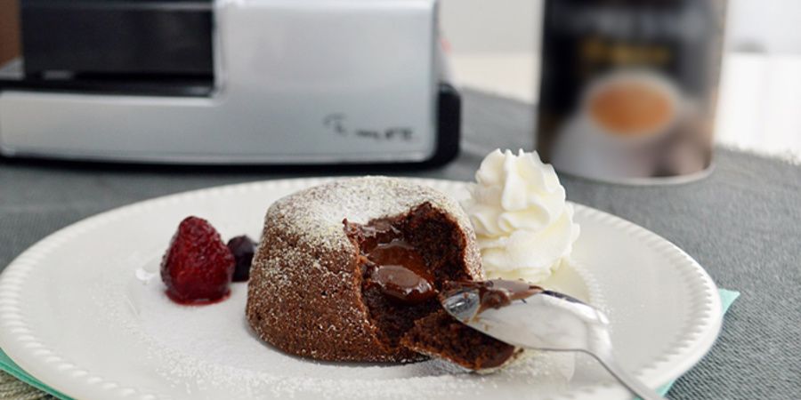 Rețetă Lava Cake cu Cafea Espresso la Espressorul Prima Latte Silver by Rețete Papa Bun