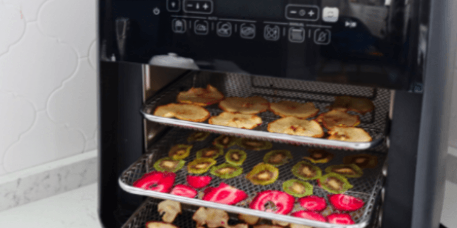 Rețetă chipsuri din fructe deshidratate la Breville Air fryer, friteuză-cuptor cu aer cald by Prăjiturela