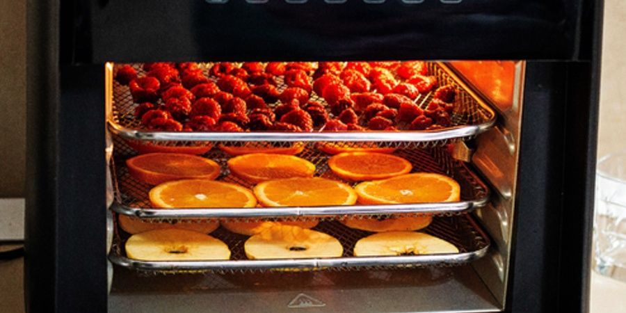 Rețetă fructe deshidratate la Breville Air fryer, friteuză-cuptor cu aer cald by Dulciuri fel de fel