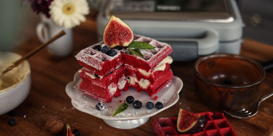 Rețetă Gofre Red Velvet by Greta, Demancare.ro la Aparatul de Gofre Duraceramic Breville