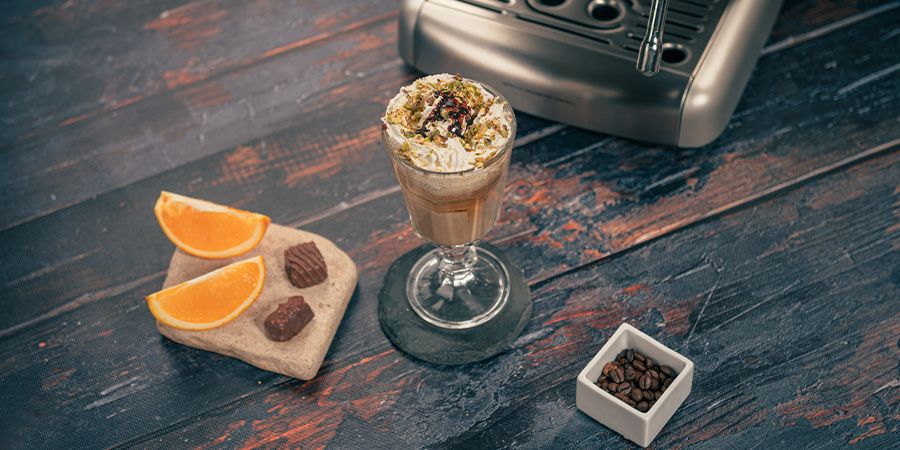 Rețetă Orange Chocolate Latte la espressorul Breville Barista Mini by Adrian Cărădeanu