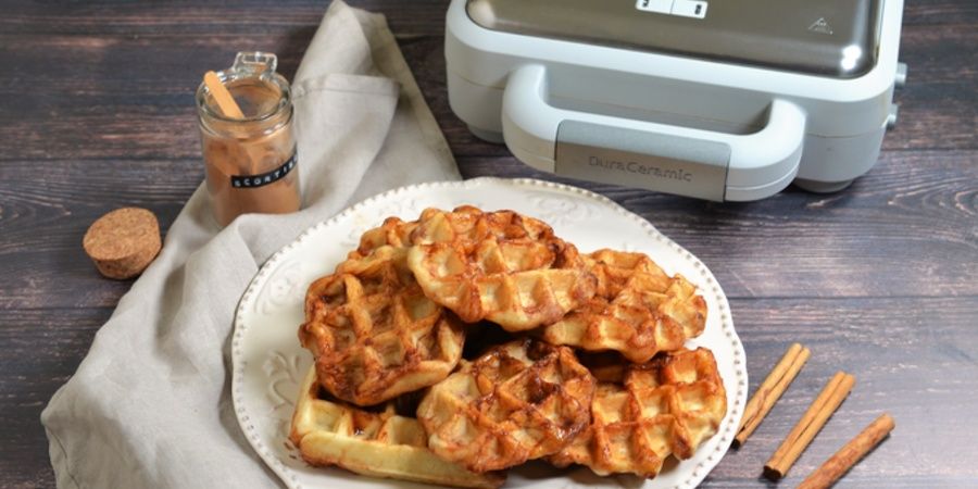 Rețetă gofre rulouri cu scorțișoară/cinnamon roll waffles la Aparat de Gofre Duraceramic Breville by Teos Kitchen