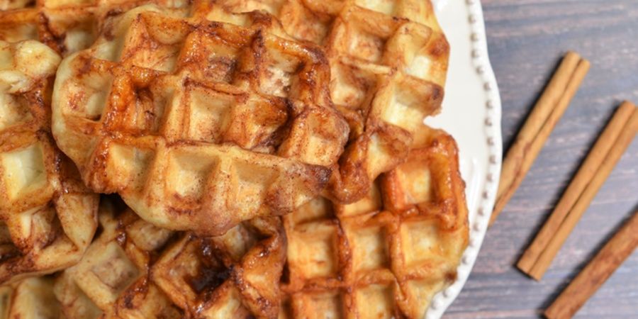 Rețetă gofre rulouri cu scorțișoară/cinnamon roll waffles la Aparat de Gofre Duraceramic Breville by Teos Kitchen