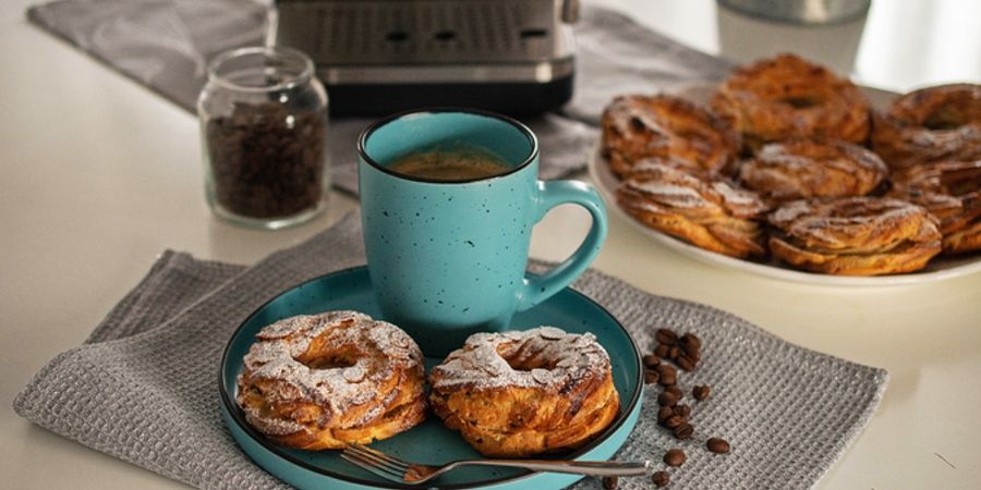 Rețetă Mini Paris Brest cu cafea pregătită la espressrul Breville Barista Bijou by Dulciuri Fel de Fel