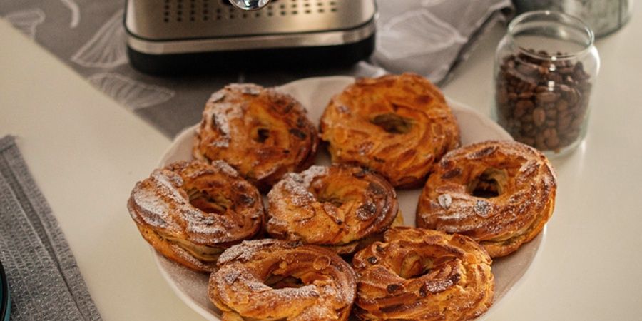 Rețetă Mini Paris Brest cu cafea pregătită la espressrul Breville Barista Bijou by Dulciuri Fel de Fel