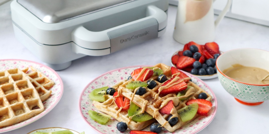 Rețetă waffles vegane la aparat de gofre Duraceramic Breville by Taste Bazaar