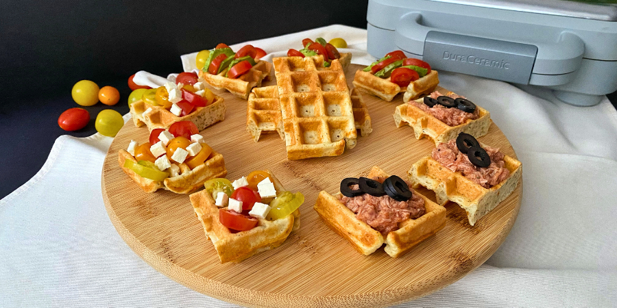 Rețetă Gofre cu parmezan și ierburi aromatice la aparatul de gofre Breville DuraCeramic by Flavia Hirișcău
