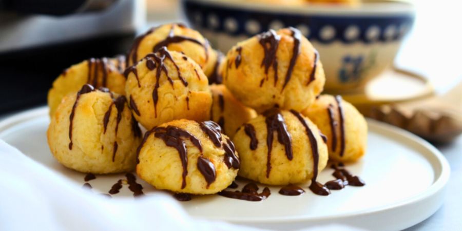 Rețetă mini gogoși la airfryer Halo Air, XL, Breville by Teos Kitchen