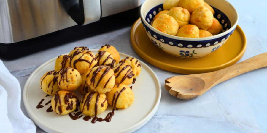 Rețetă mini gogoși la airfryer Halo Air, XL, Breville by Teos Kitchen