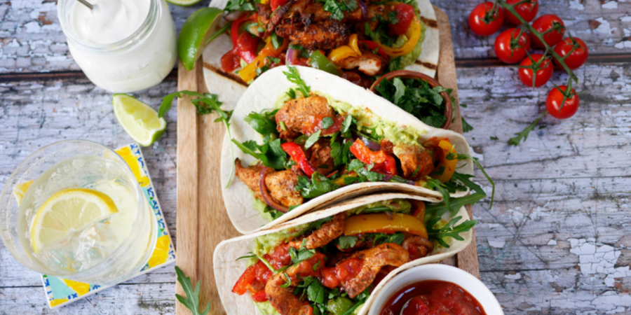 Rețetă fajitas de pui la aifryerul dublu Halo Flexi, Digital, 11L, Breville
