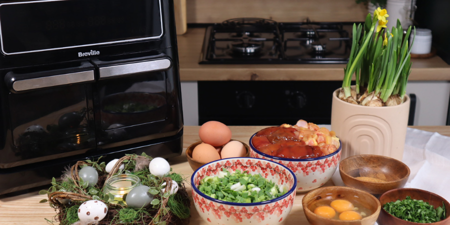 Rețetă drob de pui la airfryer Breville Halo Flexi by Teos Kitchen