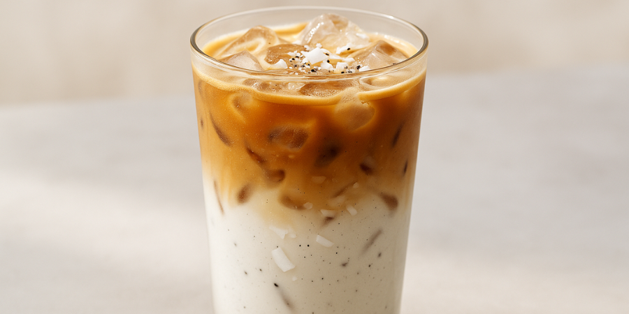 Rețetă Coconut Vanilla Iced Coffee la espressor Barista Signature