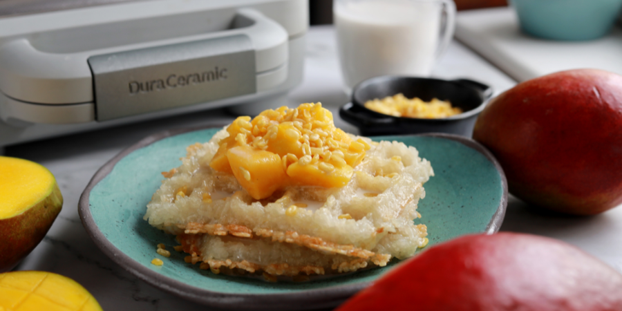 Rețetă gofre mango sticky rice by Bucătar Maniac