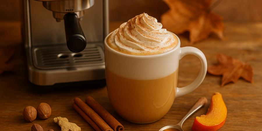 Rețetă de Halloween pumpkin spice latte la Barista Slimline