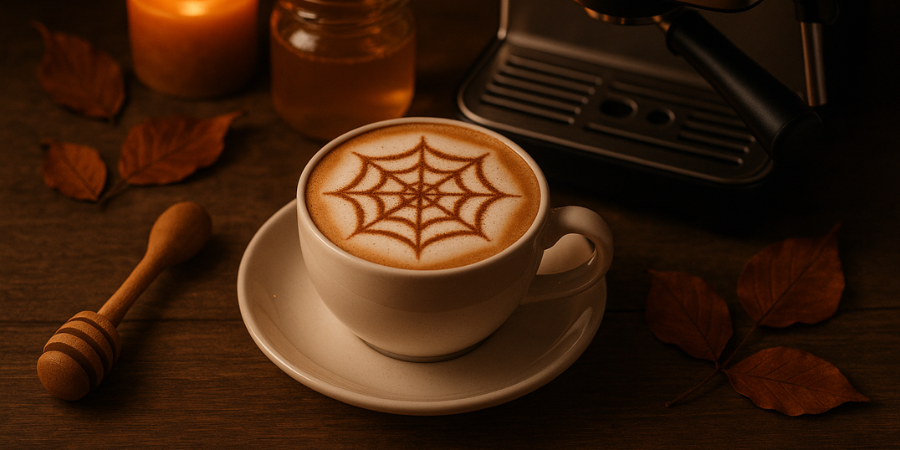 Rețetă de Halloween spiced honey cappuccino la Barista Slimline