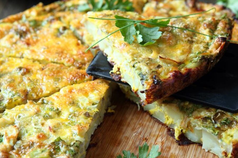Rețetă frittata cu cartofi