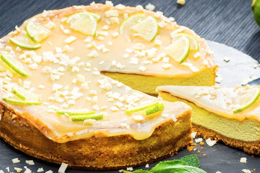 Rețetă cheesecake cu avocado și caramel cu lime