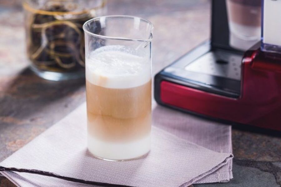 Rețetă Caffe Latte cu sirop de vanilie