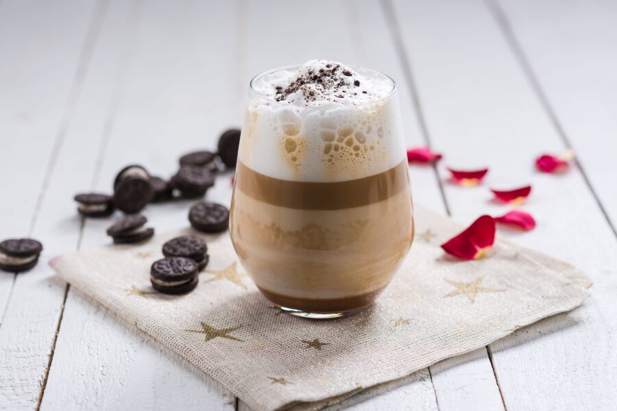 Rețetă Caffe Latte cu sos caramel