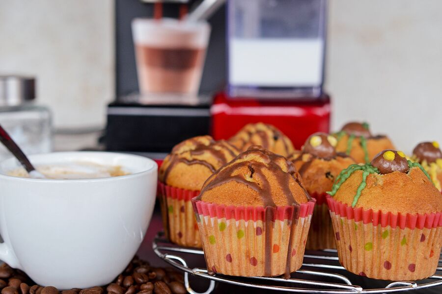 Rețetă brioșe cu cafea preparată la espressorul Prima Latte by Dulciuri fel de fel
