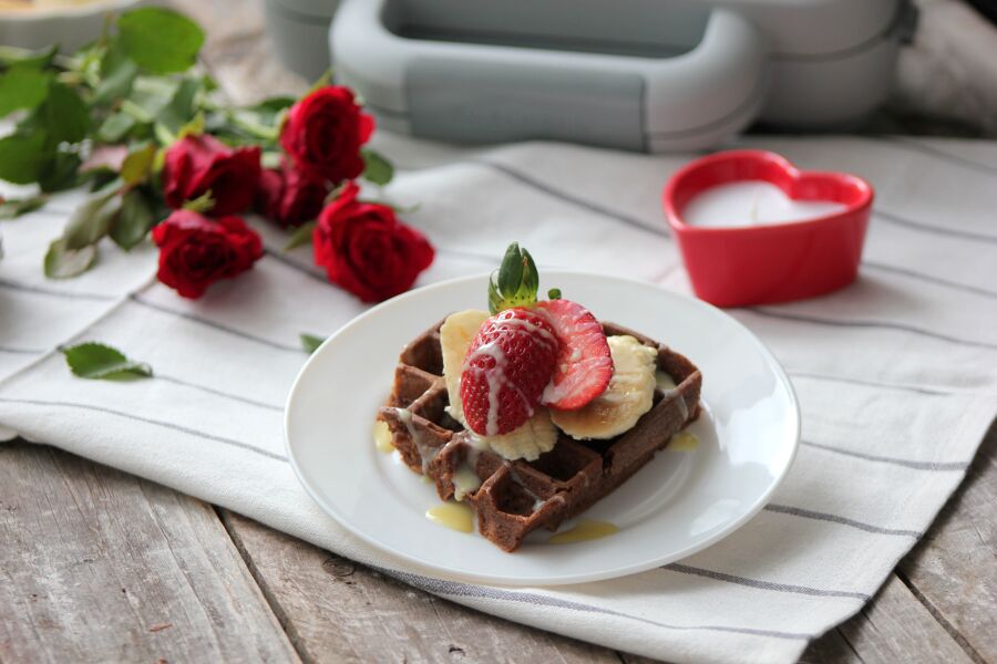 Rețetă Vafe cu rom și căpșuni by Laura's Sweets la Waffle Maker DuraCeramic