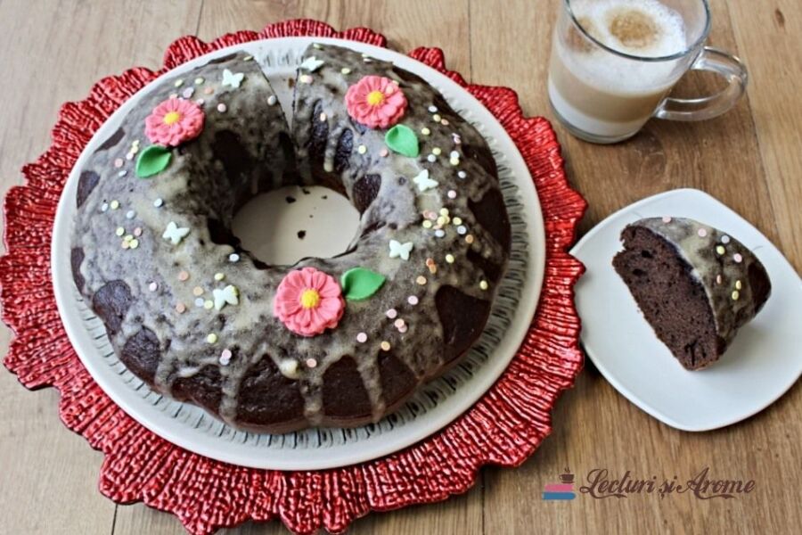 Rețetă prăjitură festivă cu cafea cappuccino by Lecturi și Arome