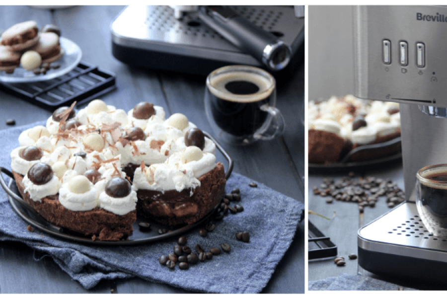 Rețetă tartă cu lapte condensat și cafea preparată la espressorul Breville Bijou Barista by Laura's Sweets