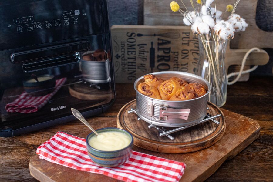Rețetă rulouri cu scorțișoară la Breville Air Fryer