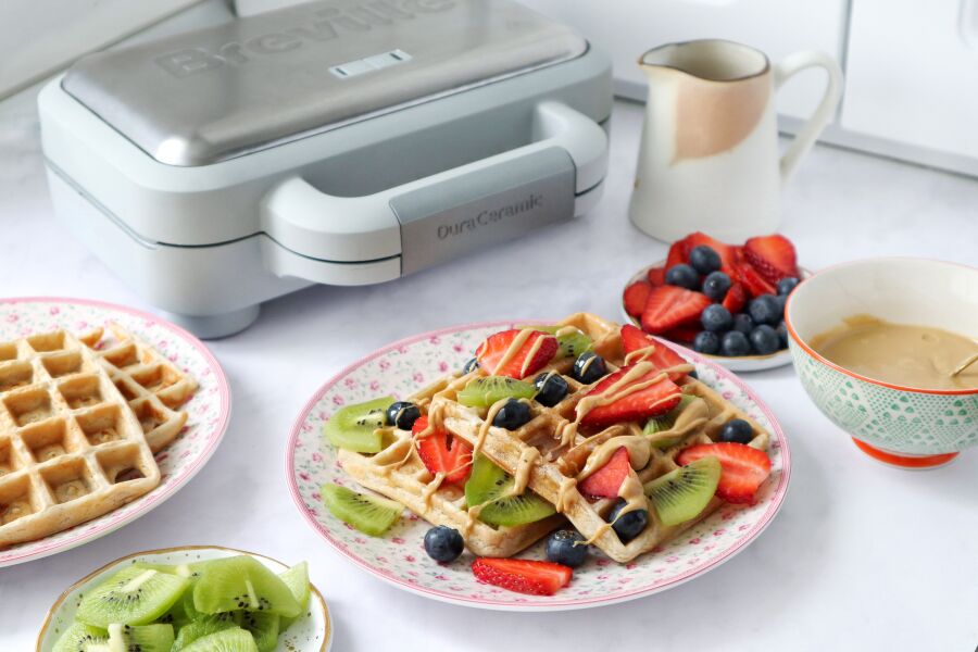 Rețetă waffles vegane la aparat de gofre Duraceramic Breville by Taste Bazaar