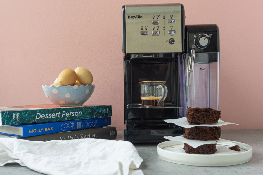 Rețetă Negrese cu cafea (Coffee brownies) la Breville Prima Latte II