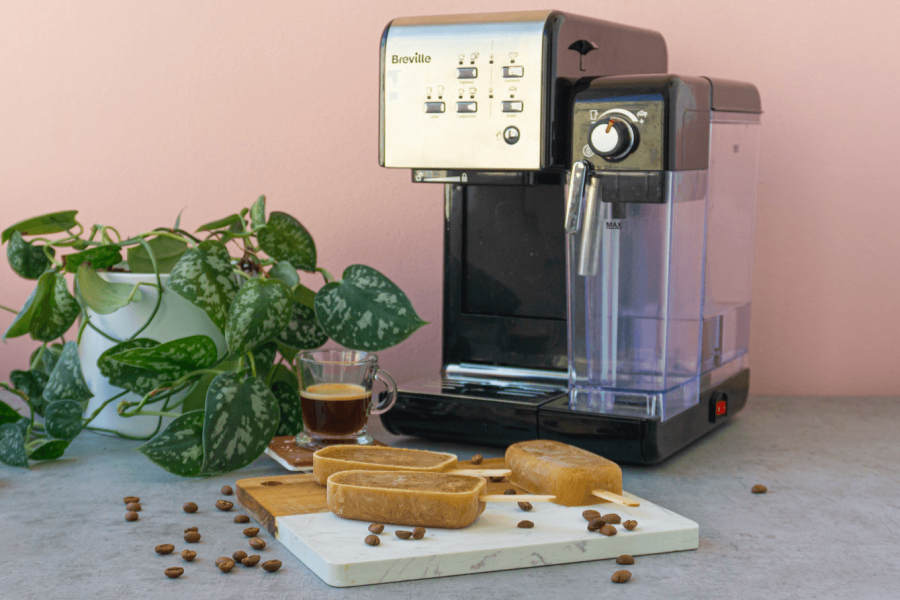 Rețetă Popsicles cu cafea la Breville Prima Latte II