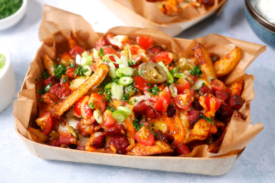 Rețetă Loaded French Fries la airfryer Breville