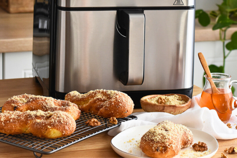 Rețetă mucenici la airfryer Halo Air, XL, Breville by Corina Ureche