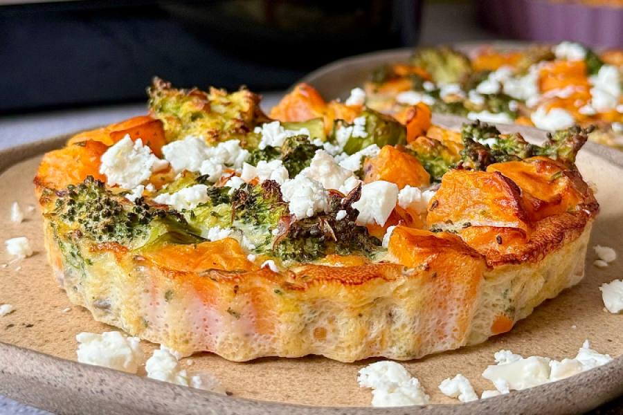 Rețetă Mini Frittata cu broccoli și cartof dulce la airfryer Halo Air, XL, Breville by Liana Mincioaga