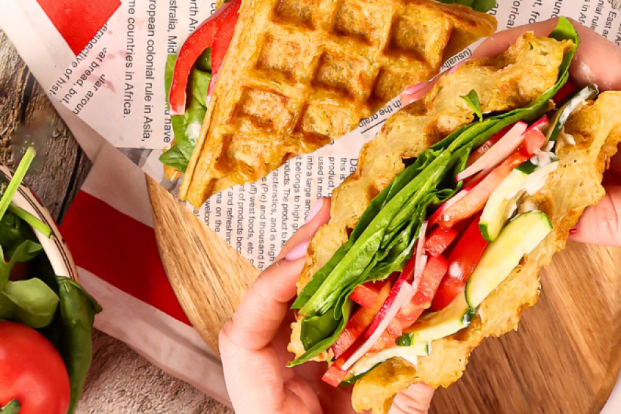 Rețetă Sandwich de post cu gofre din cartofi la aparatul DuraCeramic Breville by Ana Ciornei