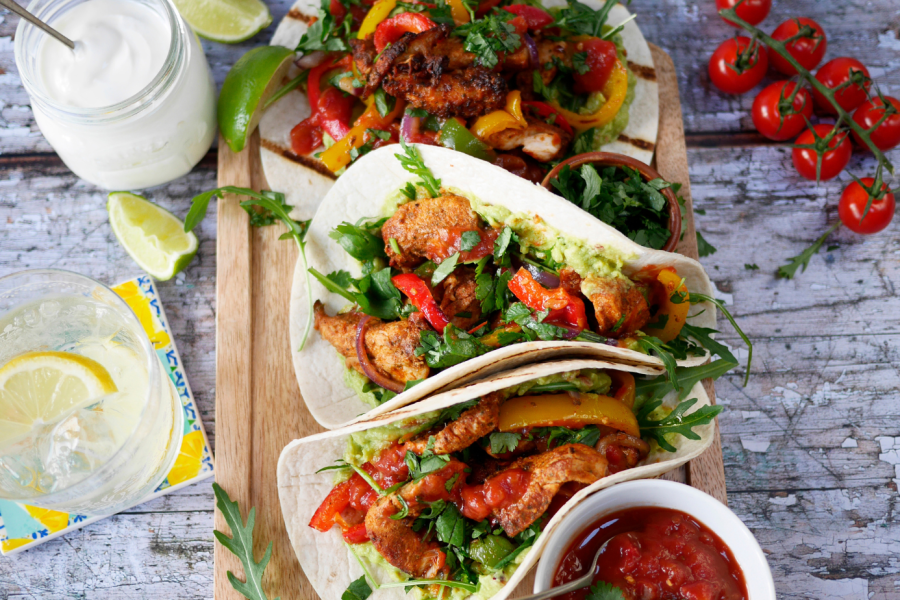 Rețetă fajitas de pui la aifryerul dublu Halo Flexi, Digital, 11L, Breville