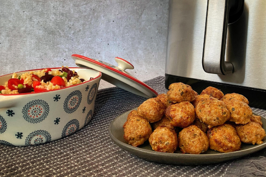 Rețetă chifteluțe delicioase la airfryer Halo Air, XL, Breville by Flavia Hirișcău
