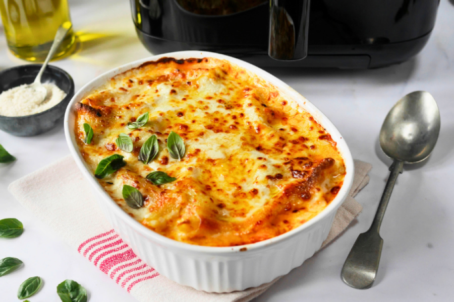 Rețetă Lasagna rapidă la airfryer Halo Steam Digital