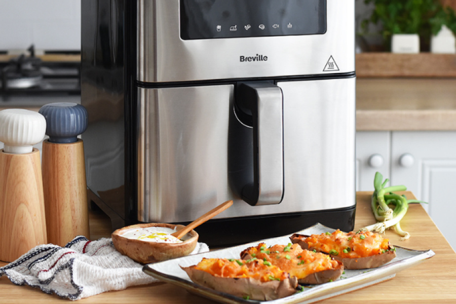 Rețetă cartofi umpluți la airfryer Breville Halo Air XL by Corina Ureche