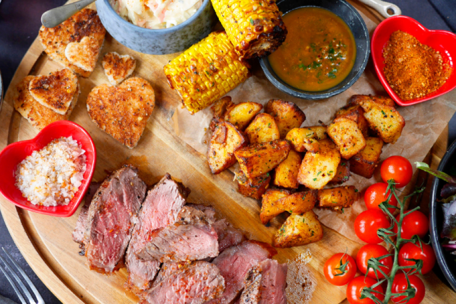 Rețetă friptură atricot de vită cu sos Cajun la airfryer Breville Halo Flexi