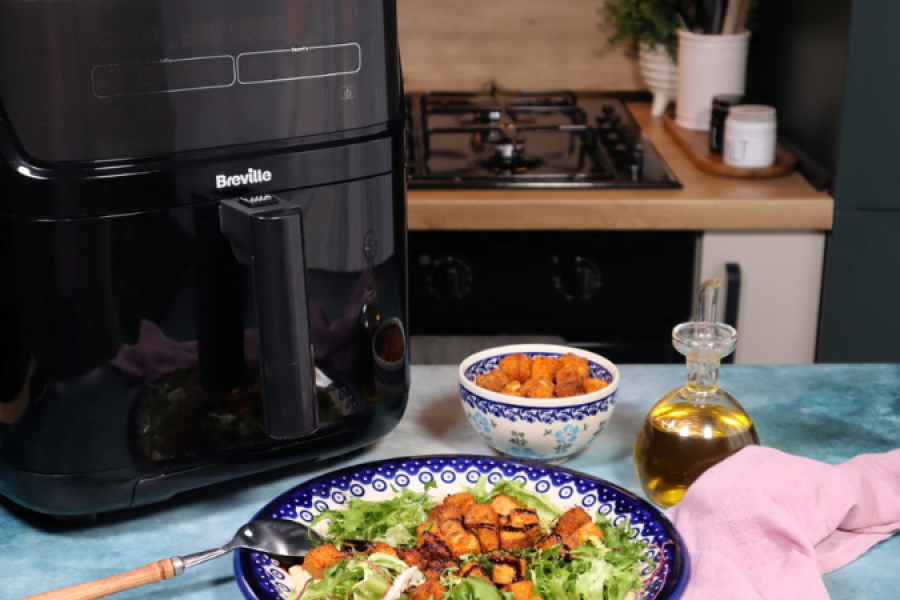 Rețetă tofu crocant la airfryer Breville Halo Steam by Teo's Kitchen