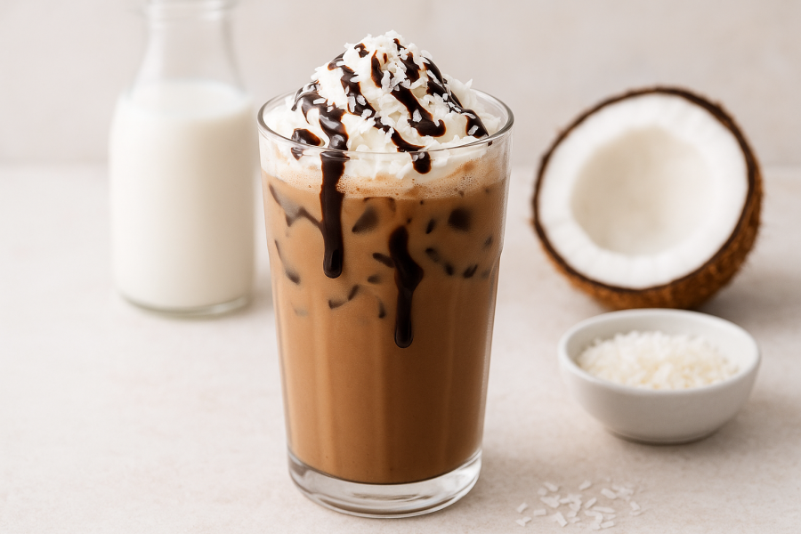 Rețetă Coconut Iced Mocha la espressor Prima Latte II