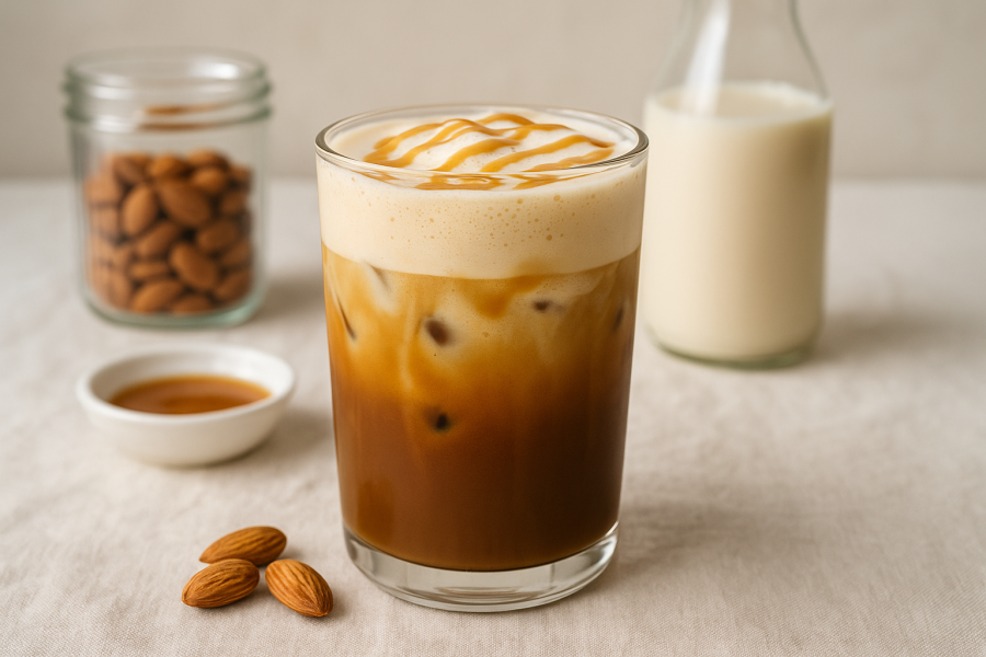 Rețetă Almond Caramel Shakerato la espressor Prima Latte II