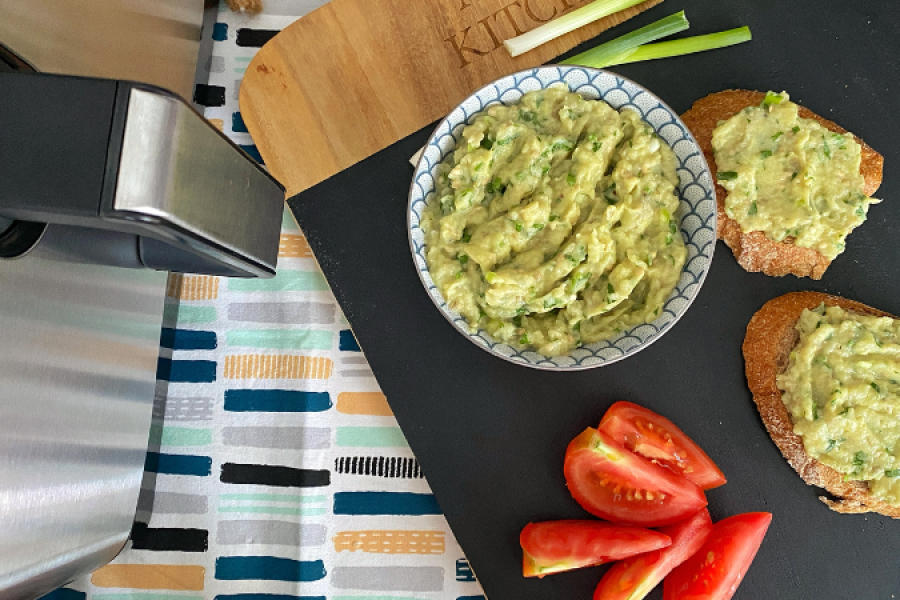 Rețetă salată de vinete cu dovlecel și avocado la airfryer by Flavia Hirișcău