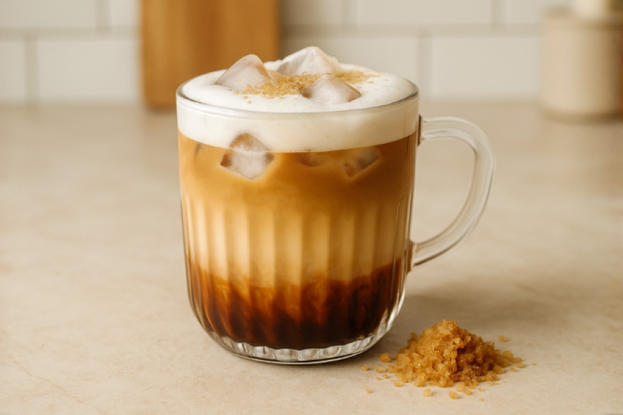 Rețetă Brown Sugar Latte la espressor Barista Signature