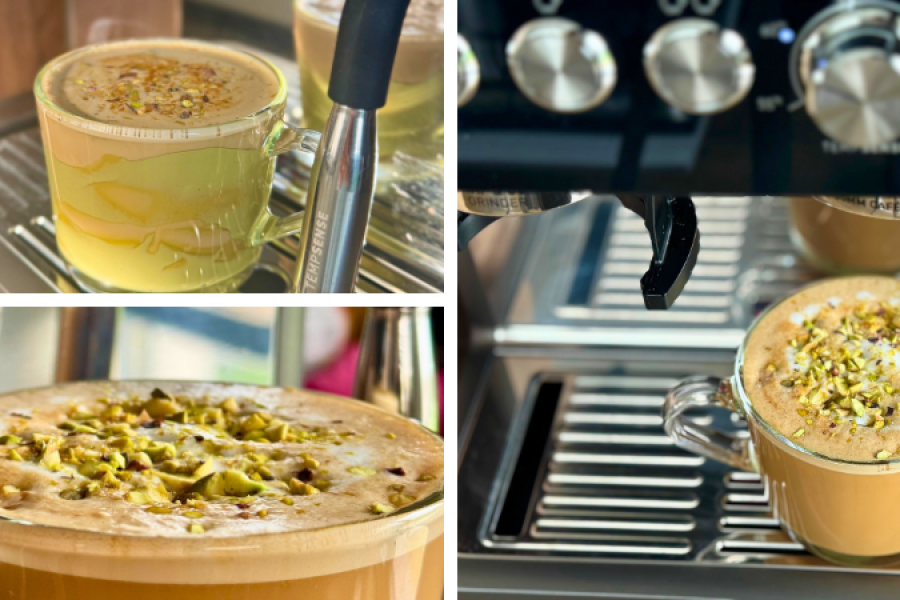 Rețetă pistachio latte la Barista Sense