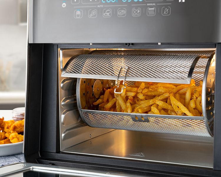 Airfryer, friteuză cu aer cald și rotisor, fără ulei, Breville, 10L